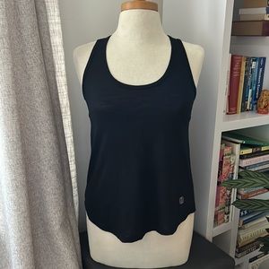 Black cut out work out shirt